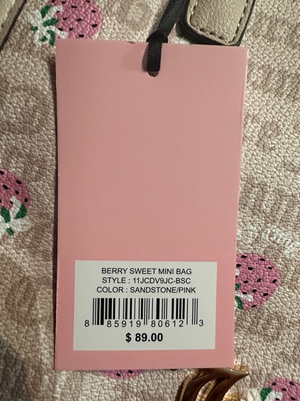 Juicy Couture NWT Berry Sweet Crossbody Tote - Picture 3 of 3